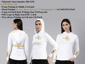 Camisetas de Trabajo para Salón de Belleza Destined 4 GOD, Ecológicas, de Algodón y Elastano, 200 GSM, 50 Piezas Negras y 50 Piezas Gris Claro - Product Image 2