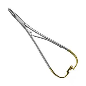 Portaagujas 15cm Herramienta de instrumento extra fino Portaagujas de acero inoxidable Portaagujas quirúrgico - Product Image 5