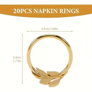 Lot <span class=keywords><strong>de</strong></span> porte-serviettes en alliage <span class=keywords><strong>de</strong></span> zinc doré en gros, supports métalliques pour serviettes, pour ensemble <span class=keywords><strong>de</strong></span> couverts royaux 18/10, décoration <span class=keywords><strong>de</strong></span> <span class=keywords><strong>table</strong></span> <span class=keywords><strong>de</strong></span> mariage - Product Image 3