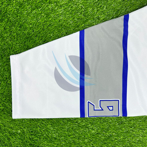 เสื้อเจอร์ซีย์ฮ็อกกี้น้ำแข็งระเหิดสามารถปรับแต่งได้พร้อมหมายเลขและโลโก้ส่วนตัวสำหรับทีมและลีกการฝึกซ้อม - Product Image 5