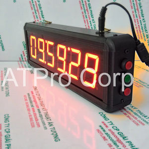 ATC-HHMMSS-S Modern Plastic Digital LED Wall <b>Clock</b> <b>Battery</b> Operated ATPRO VIETNAM - Product Image 1