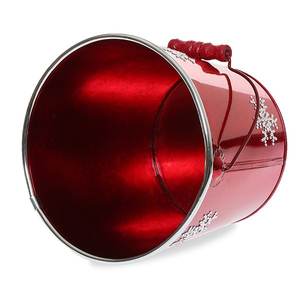 Seau à charbon en cuivre gaufré en métal robuste avec design vintage Parfait pour le rangement du bois de la cheminée et les accessoires de barbecue - Product Image 3