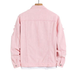 แจ็กเก็ตยีนส์สำหรับผู้ชาย/ผู้หญิงมีปกเสื้อสไตล์สตรีทแวร์ฤดูหนาว Price-LWK-DJ-1021มีจำหน่าย - Product Image 2