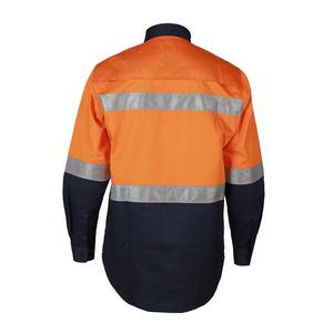Ropa de trabajo de alta visibilidad personalizada, ropa de soldador reflectante ignífuga e impermeable, hecha de poliéster duradero - Product Image 3