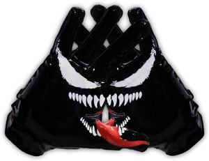 Gants récepteur de football américain imprimés sur mesure pour adultes marque privée en cuir doigt complet QST INTERNATIONAL - Product Image 3