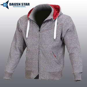 เสื้อฮู้ดซิปผู้ชาย สีพื้น ผ้าฝ้ายฟลีซ 100% ทรงปกติ ใส่สบายสำหรับฤดูหนาว บริการ OEM ด้านหน้า น้ำหนัก 420 กรัม สตรีทแวร์ ลายดิจิตอล - Product Image 2