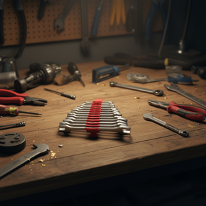 Juego de 13 llaves de boca abierta de doble extremo Usag - Product Image 3