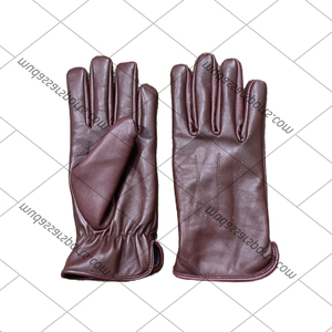 Gants d'habillage en cuir de haute qualité doigt complet étanche écran tactile hommes mode gants d'habillage - Product Image 1