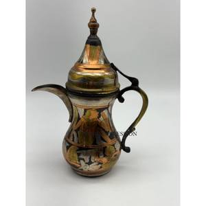 ชุดกาแฟและกาน้ำชาแบบดาลลาห์ พร้อมพวยกาแบบยาว ทำจากสแตนเลส เป็นมิตรกับสิ่งแวดล้อม ดีไซน์ทันสมัย ชุดกาแฟแบบอาหรับที่สามารถปรับแต่งได้ - Product Image 2