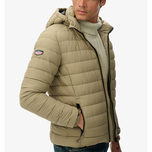Chaqueta acolchada de camuflaje de gran tamaño con cremallera sólida de calidad superior Unisex, cálida, acolchada personalizada, impermeable, frontal, de alta calidad - Product Image 6