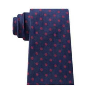Cravatta da uomo Tommy Hilfiger Mont Classic a pois e righe, taglia regolare, stile business, stampa in poliestere con logo, confezionata - Product Image 2