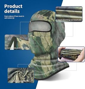 Máscara de Esquí Acrílica 100% Personalizable, Más Vendida, Duradera, Marca Privada, Cubre Rostro, Pasamontañas, Transpirable, Impermeable, Unisex - Product Image 2