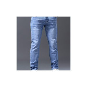 Jeans cargo en denim pour homme, taille mi-haute, coupe droite, imprimé, 6 poches, grande taille, lavés, logos personnalisés, service OEM, prix avantageux - Product Image 1