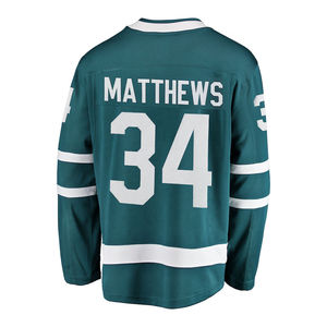 Haute qualité dernière conception vêtements de sport maillot de hockey sur glace couleur unie 100% Polyester séchage rapide respirant personnalisable en gros - Product Image 2