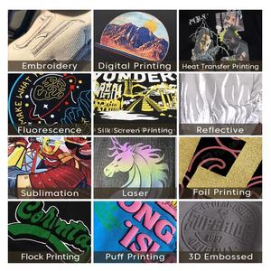 Sudadera con Capucha de Punto Grueso, Personalizada, Forrada de Satén, de Poliéster/Algodón, con Cremallera Completa, Antiarrugas, Impermeable, Ecológica, con Estampado Puff - Product Image 6