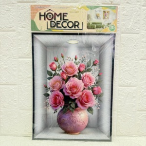 Vendita calda 3D <span class=keywords><strong>adesivi</strong></span> da parete con cornice per foto pianta di fiori per soggiorno divano sfondo decorazioni per la casa - Product Image 2