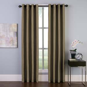 Tenda oscurante a righe per interni Curtainworks Malta in bronzo, dimensioni 50 x 108 - Product Image 1