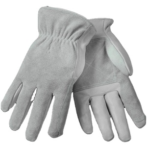 JNM SAFETY Heavy-Duty Outdoor Safety <b>Gloves</b> General Purpose Reinforced Cowhide Split Grain Leather Driving <b>Gloves</b> Abrasion Hand - Product Image 2