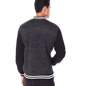 Mezcla de lana para hombre, bordado de estambre, botón de cuerno de invierno, chaqueta universitaria de béisbol Letterman a prueba de viento, diseño personalizado, Universidad al aire libre - Product Image 5