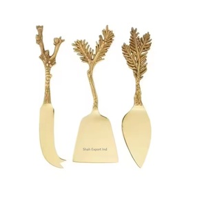 Trending 2025 Metal Cheese Knives Juego de esparcidor de mantequilla en mango de cuerno para mesa de comedor Desayuno Pan Juego de queso - Product Image 5