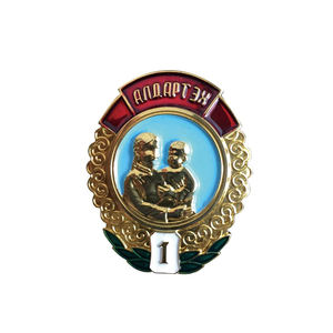 Badge de sécurité moderne en alliage de zinc 3D, logo personnalisé, moulage sous pression, uniforme de pompier, souvenir, épingle décorative, couleurs personnalisées, cadeau - Product Image 2