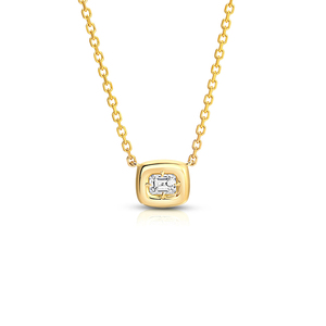 Collar <span class=keywords><strong>de</strong></span> Plata <span class=keywords><strong>de</strong></span> Ley 925 Chapado en <span class=keywords><strong>Oro</strong></span> <span class=keywords><strong>de</strong></span> 18K con Colgante Elegante Minimalista <span class=keywords><strong>de</strong></span> Esmeralda Redonda Ovalada y Circonita Cúbica, Joyería <span class=keywords><strong>de</strong></span> Moda al por Mayor - Product Image 6