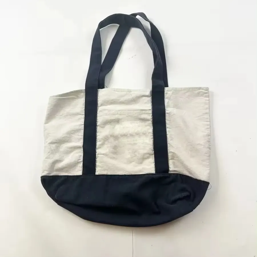 Custom Tote Herbruikbare Boodschappentas Canvas Katoenen Draagtassen Vrouwen Schouder Handtassen