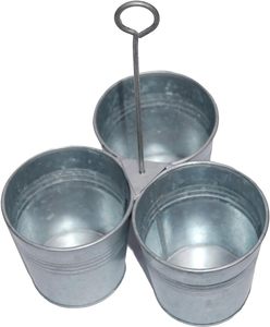 ที่วางภาชนะชุบสังกะสีแฮนด์เมดคุณภาพสูงที่กําหนดเองในราคาไม่แพง - Product Image 3