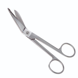 Lister Bandage Scissors 5.5'' (14cm) <b>Angled</b> <b>Stainless</b> <b>Steel</b> Manual Reusable High Quality Surgical Instruments Class II 2-Year - Product Image 5