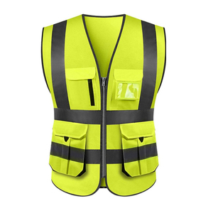 Chaleco de Seguridad de Trabajo de Diferentes Colores, Personalizado, Nuevo, para Hombre, Alta Visibilidad, Reflectante, con Cremallera Delantera, Estilo Moderno - Product Image 2