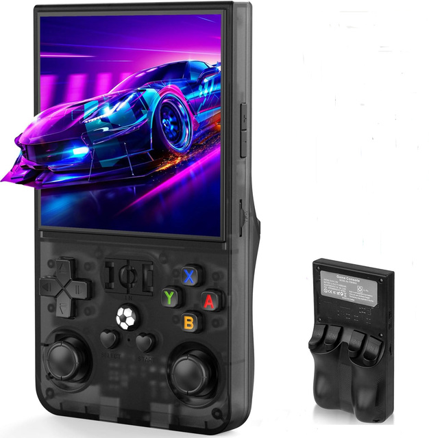 R36MAX Retro Handheld Game Console 4.0 Inch 720x720 IPS Screen Retro Gaming Console