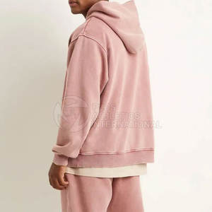 Sudaderas con capucha de lavado ácido de diseño popular para hombres para adultos Ropa de hombre de último diseño Sudadera con capucha ligera - Product Image 2