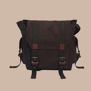 Women's Striped Pattern Canvas Messenger <b>Bag</b> with <b>Wide</b> Shoulder <b>Strap</b> <b>Crossbody</b> Business Style - Product Image 6