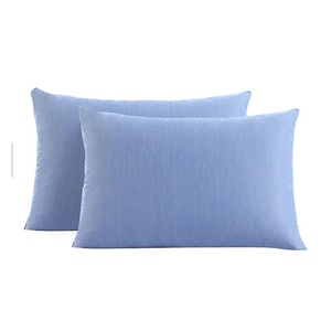 Vietnam Home Textiles Light Blue <b>Pillow</b> Case Knitted Bedroom Furniture OEM Plain Dyed Pattern 100% Polyester <b>Pillow</b> Case Cover - Product Image 4