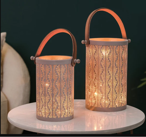 Ensemble de 2 Lanternes Nouveau Design Bougeoirs Décors Fer Métal Décoratif Salon Décorations Maison Fabricant en Gros Fournisseur - Product Image 6