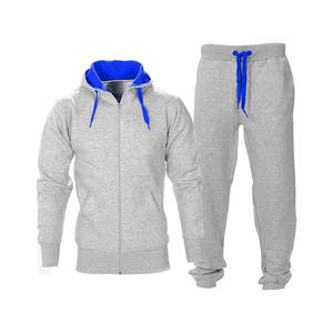 ชุดวอร์มผ้าฟลีซสำหรับผู้ชายชุดวอร์มมีซิปและวิ่งออกกำลังกาย - Product Image 1