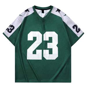 Maillot de football à manches courtes en maille sublimée de bonne qualité, nom et numéro d'équipe personnalisés, vêtements de sport en polyester de haute qualité - Product Image 1