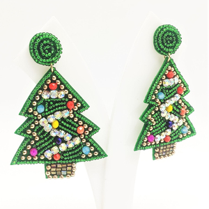 Arc-en-ciel zèbre brillant noël tôle maille discothèque drapeau américain gland boucles d'oreilles bijoux au meilleur prix - Product Image 1