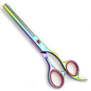 KOUNAIN Professional 7.0 Stainless Steel Hair Scissors 420 Grade <b>Mirror</b> Finish Razor Sharp Straight Hair <b>Thinning</b> Beauty Tool - Product Image 4