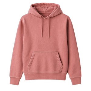 เสื้อมีฮู้ดผ้าฝ้ายออร์แกนิกสำหรับผู้ชายเสื้อ100% มีฮู้ดสำหรับล้างเป็นกรดรุ่นปรับแต่งได้ - Product Image 1