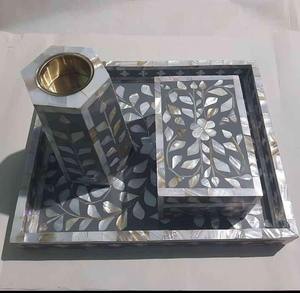 High Quality Bone And MOP Resin Inlay & Acrylic <b>Bakhoor</b> <b>Burner</b> Incense <b>Burner</b> for Office Home Bedroom Living Room - Product Image 2