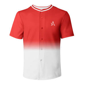 Nueva camiseta de béisbol para hombre, media manga, tejido suave, ajuste cómodo para juego, práctica y entrenamiento - Product Image 1