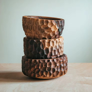 Tazón de Madera Biodegradable Natural Moderno, Ecológico, Pulido a Mano, Duradero, de Primera Calidad, Tamaño Personalizado, para Servir Comida en Fiestas - Product Image 1