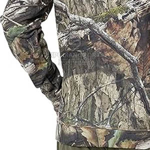 เสื้อฮู้ดดี้ล่าสัตว์สำหรับผู้ชาย ดีไซน์ทันสมัย สีพื้น สำหรับฤดูหนาว มีกระเป๋าหลายช่อง ระบายอากาศได้ดี ผลิตจากผ้าฝ้าย เหมาะสำหรับนักล่าสัตว์ - Product Image 6