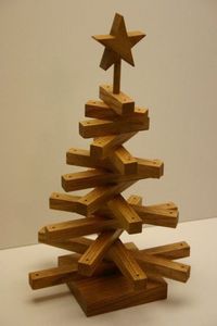 DECORACIÓN ÁRBOL DE NAVIDAD DECORACIÓN ECOLÓGICO REGALO HECHO A MANO Árbol de madera ornamental hecho en cereza un árbol para cualquier temporada - Product Image 6