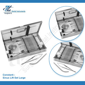 Grand kit d'instruments dentaires chirurgicaux manuels réutilisables en acier inoxydable pour lifting sinusal, Pakistan - Product Image 3