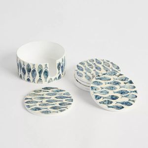 Elegant Mother Of Pearl <b>Mop</b> Coasters Suitable For Premium Restaurants Hotels And Home Dining Areas - Product Image 3