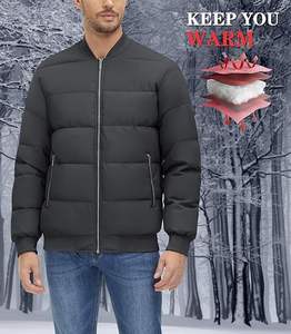 Chaqueta Cortavientos Acolchada con Capucha de Alta Calidad Hecha a Medida para Hombre, Material de Tela, Ropa de Exterior Fabricada en Pakistán - Product Image 4