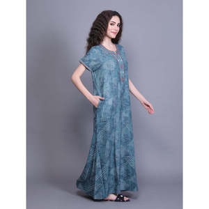 Pyjama de mariée d'été alpin brodé en tissu, avec poche latérale, encolure personnalisable, fermeture à cordon, offre ODM, 3 pièces - Product Image 4