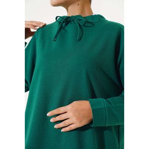 Hauts actifs vert émeraude avec design de tunique à col montant - Product Image 4